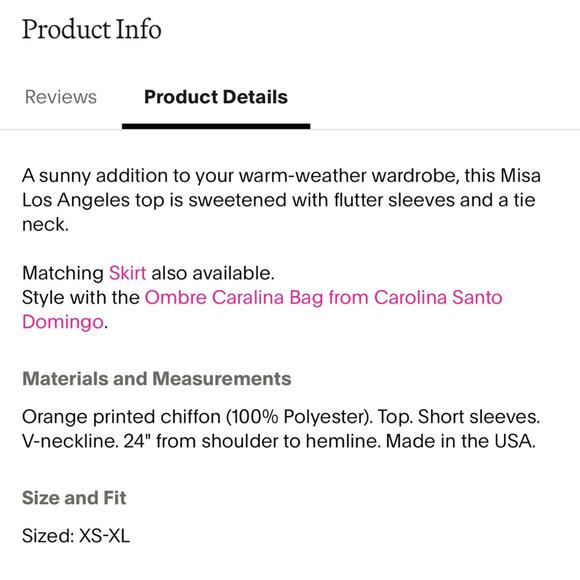 Misa LA Floral Maria Top - Picture 3 of 6